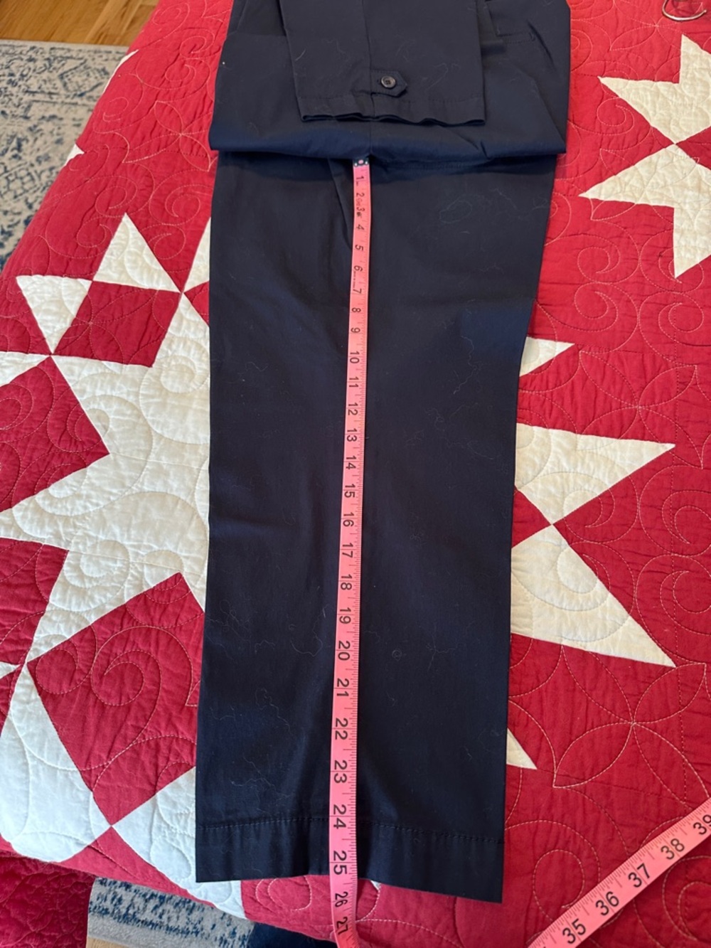 Talbots Navy Perfect Crop Pant - Picture 8 of 8